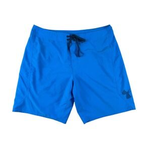 Under Armour Storm1 Board Shorts Blue HeatGear Swim Trunks Size 40